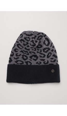 CLE Шапка дет. 564639вн, чёрный/меланж серый