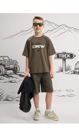 CLE Шорты мал. 867330/12ан, т.хаки/чёрный