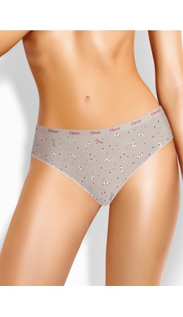 CLE C1138/5к Трусы жен., св.бежевый/красный