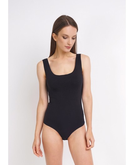 CLE LBM870 Боди жен. Бесшовная база, чёрный