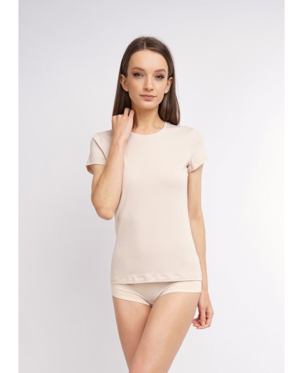 CLE LF001бк Фуфайка жен. ЧБ база, св.бежевый