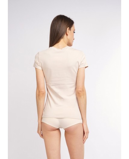 CLE LF001бк Фуфайка жен. ЧБ база, св.бежевый