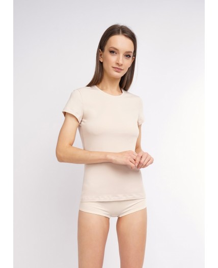 CLE LF001бк Фуфайка жен. ЧБ база, св.бежевый