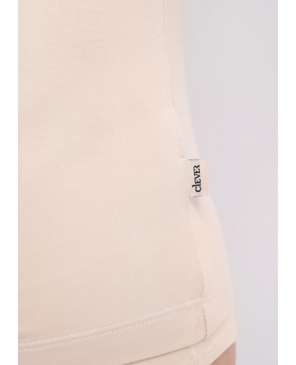 CLE LF001бк Фуфайка жен. ЧБ база, св.бежевый