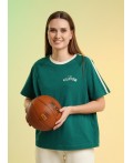 CLE LF26-100 Футболка жен. Карелия, т.зелёный