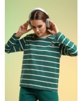CLE LF26-100/3 Фуфайка жен. Карелия, т.зелёный/молочный