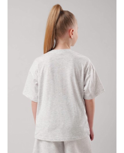 CLE Джемпер дев. 866885/13кдп_п, меланж св.серый