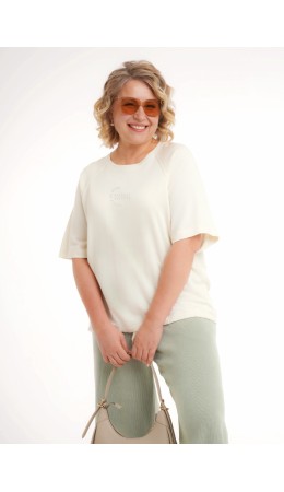 CLE Джемпер жен. 267146/197джп_п, молочный