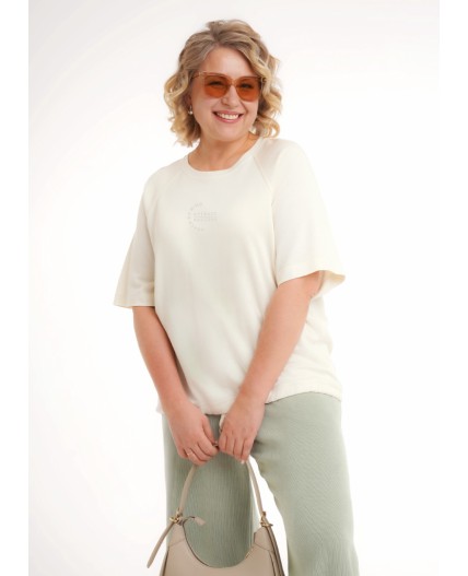 CLE Джемпер жен. 267146/197джп_п, молочный