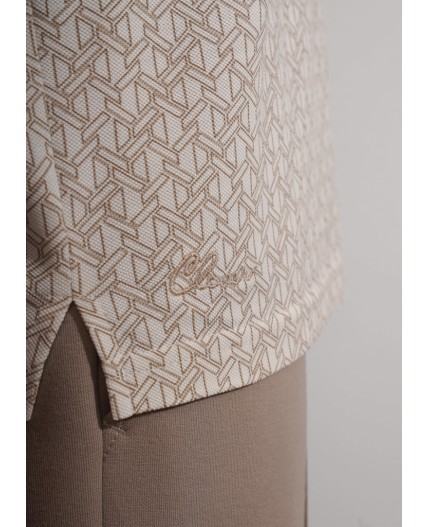 CLE Джемпер муж. 562490/10зн, молочный/св.коричневый