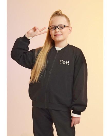 CLE Куртка дев. 867332/13а, чёрный