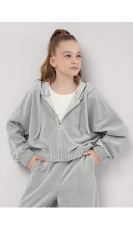CLE Куртка дев. 867340ю, св.серый