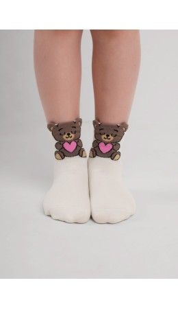 CLE Носки дет.С1601 16-18,18-20 холидэй дев, молочный