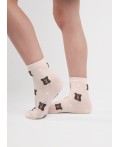 CLE Носки дет.С1602 12-14,14-16 холидэй дев, молочный