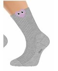 CLE Носки дет.С1605 18-20 холидэй дев, меланж серый