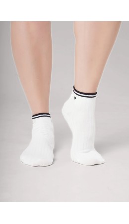 CLE Носки жен.Д5601 fashion база укороч, белый