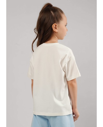 CLE Футболка дев. 866748/13кд_п, молочный