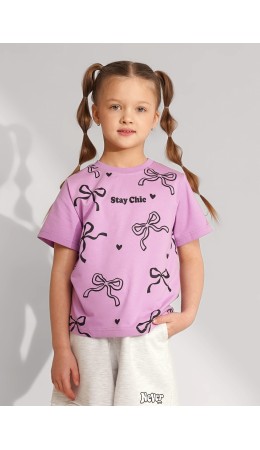 CLE Футболка дев. 866748/13кд_п, св.фиолетовый