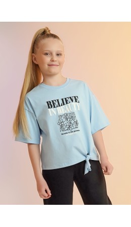 CLE Футболка дев. 867353/13кд_п, голубой