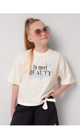 CLE Футболка дев. 867353/13кд_п, молочный