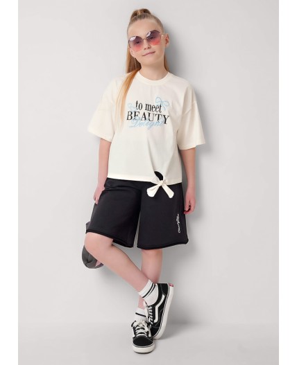 CLE Футболка дев. 867353/13кд_п, молочный