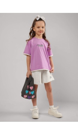 CLE Футболка дев. 867355/13кд_п, св.фиолетовый