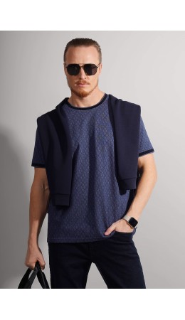 CLE Футболка муж. 562538/10зн, джинсовый/т.синий