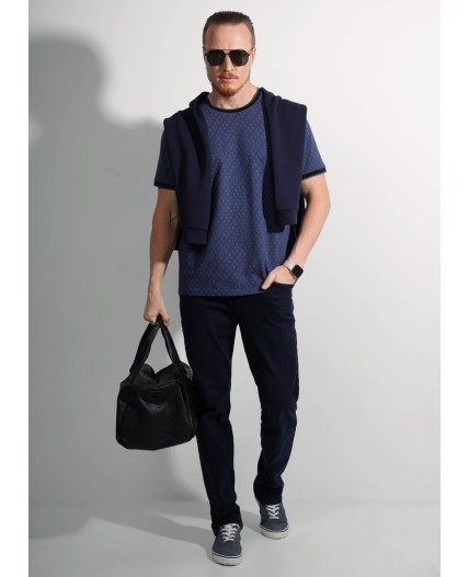 CLE Футболка муж. 562538/10зн, джинсовый/т.синий