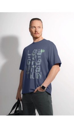 CLE Футболка муж. 562698/12кд_п, джинсовый