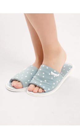 CLE SW26-1225O/1 Пантолеты жен. домаш. Капибара, зелёный/молочный