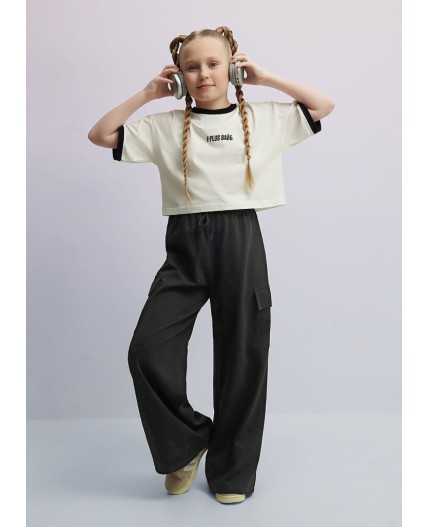 CLE Брюки дев. 867377/15д, чёрный