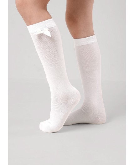 CLE Гольфы дет.П123 12-14,14-16 выпускной хл+эл, белый