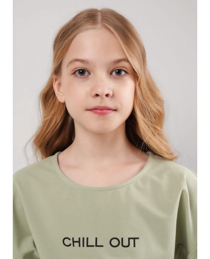 CLE Джемпер дев. 867398зз_п, св.зелёный