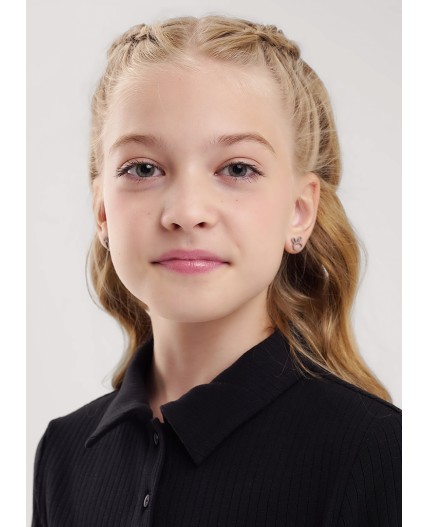 CLE Джемпер дев. 906627шл школа мп, чёрный