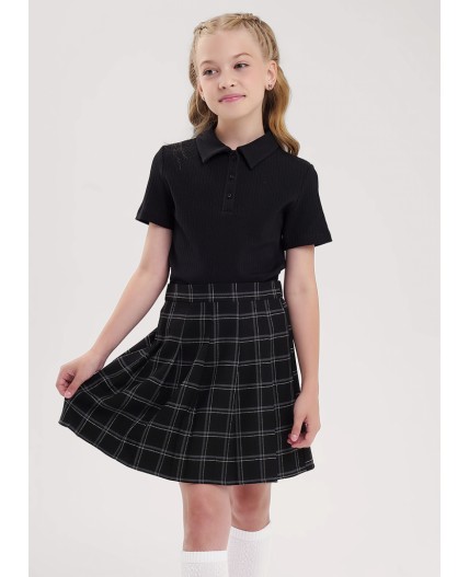 CLE Джемпер дев. 906638шл школа мп, чёрный