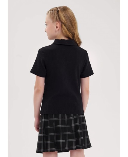 CLE Джемпер дев. 906638шл школа мп, чёрный