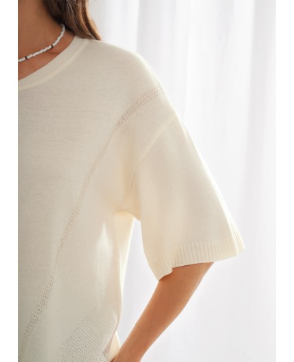 CLE Джемпер жен. 264681/209ха, молочный