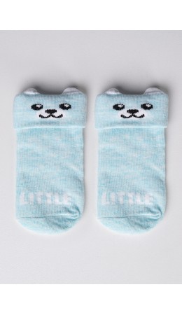 CLE Носки дет.С003 10-12 тормоза ясли, меланж бирюзовый
