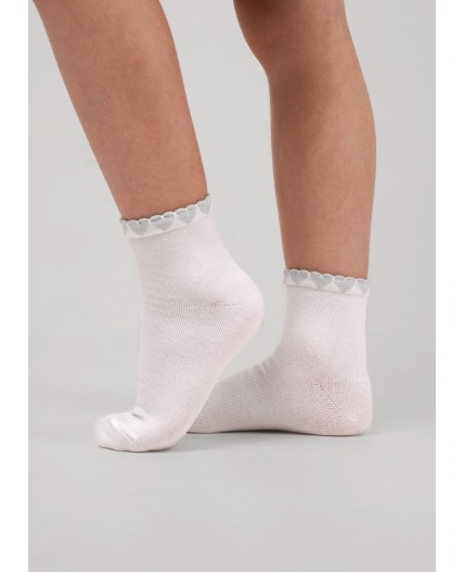 CLE Носки дет.С1622 16-18,18-20 выпускной дев, белый