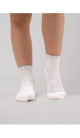 CLE Носки дет.С1622 20-22,22 выпускной дев, белый