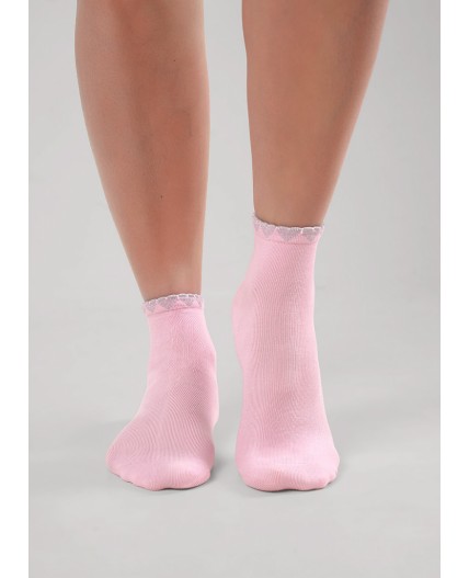 CLE Носки дет.С1622 20-22,22 выпускной дев, св.розовый