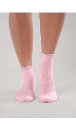 CLE Носки дет.С1622 24 выпускной дев, св.розовый