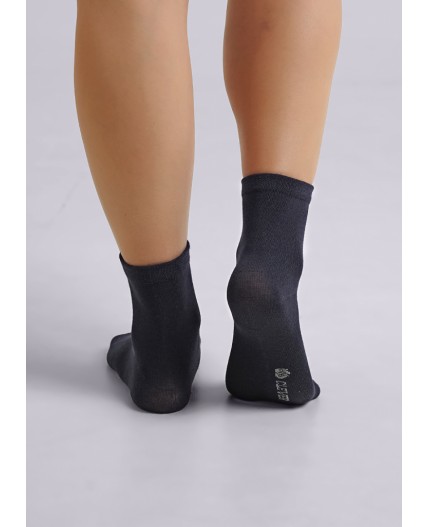 CLE Носки жен.Д201 хл+эл логот, т.синий