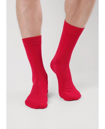 CLE Носки муж.К100Л хл+лайкра, красный