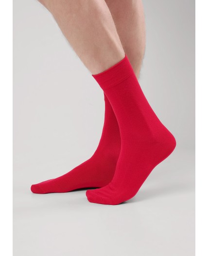 CLE Носки муж.К100Л хл+лайкра, красный