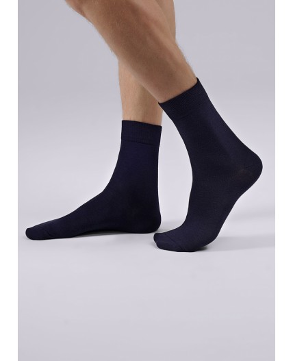 CLE Носки муж.К100Л хл+лайкра, т.синий