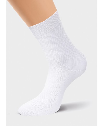 CLE Носки муж.К112 хл+па сетка, белый