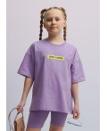 CLE Футболка дев. 867412/15кдн_п, фиолетовый/св.фиолетовый