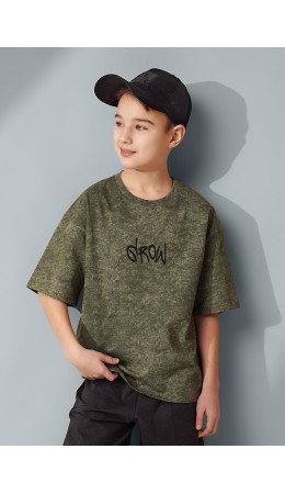 CLE Футболка мал. 867381/14ккн_п, хаки/серый