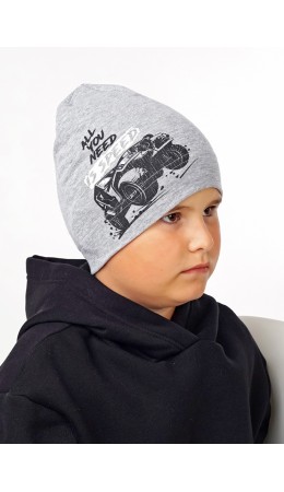 CLE Шапка дет. 536027рп, меланж серый